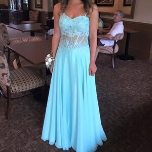 Camille La Vie Turquoise Formal Dress